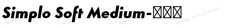 Simplo Soft Medium字体转换